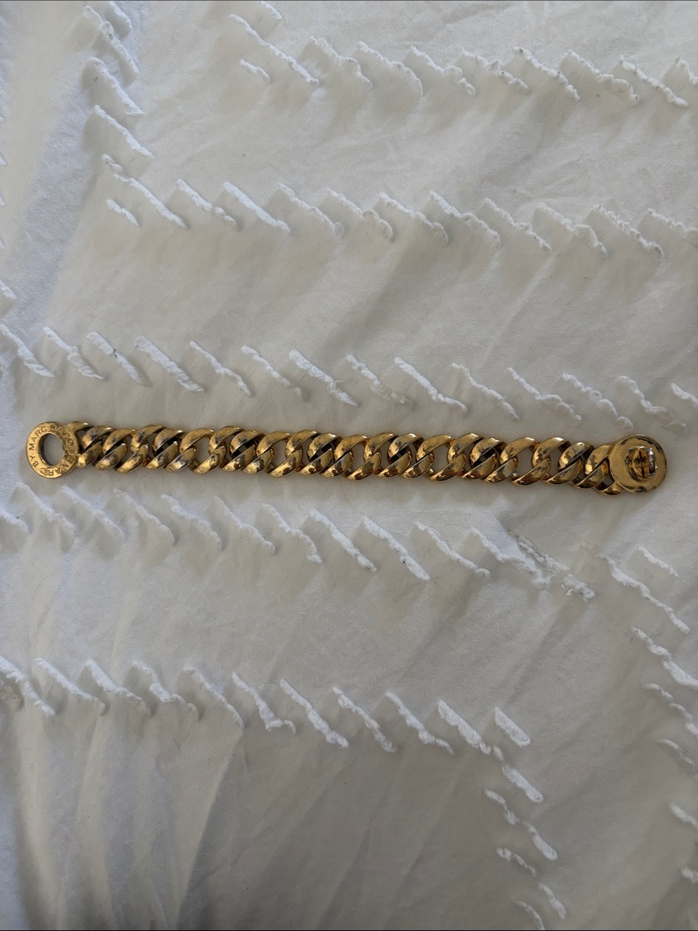 Marc Jacobs Gold Curb Chain Bracelet